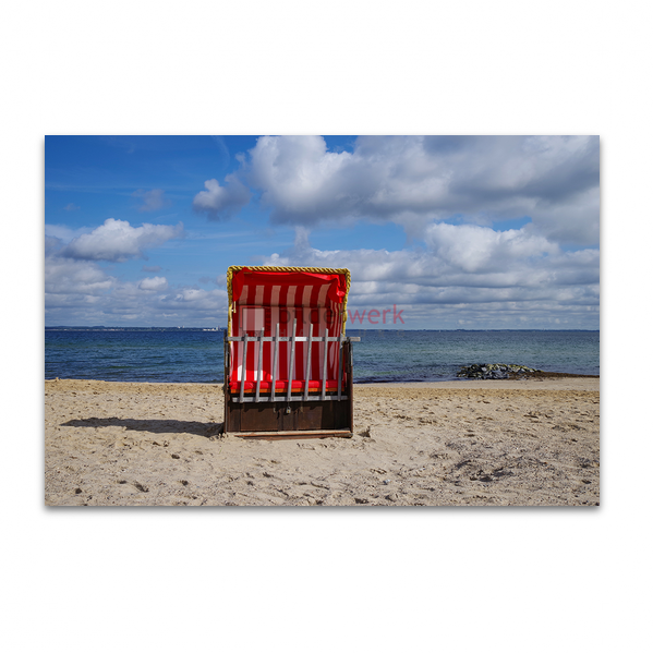 Roter Strandkorb